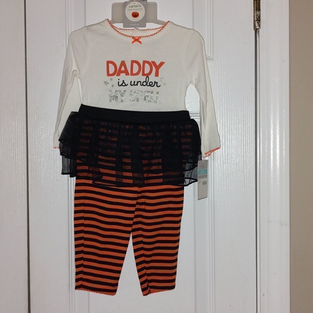 Carter's Halloween 🎃 Outfit Daddy's under my spell Sz 6M